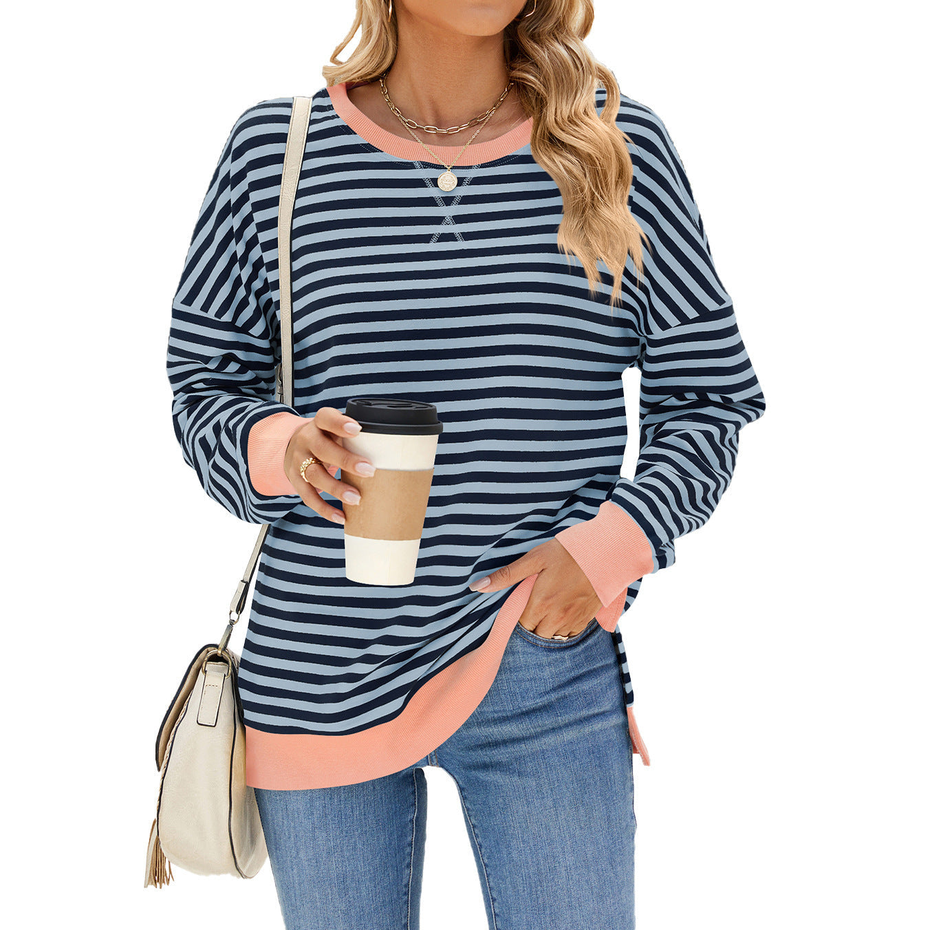 Emma – Striped Casual Pullover Top