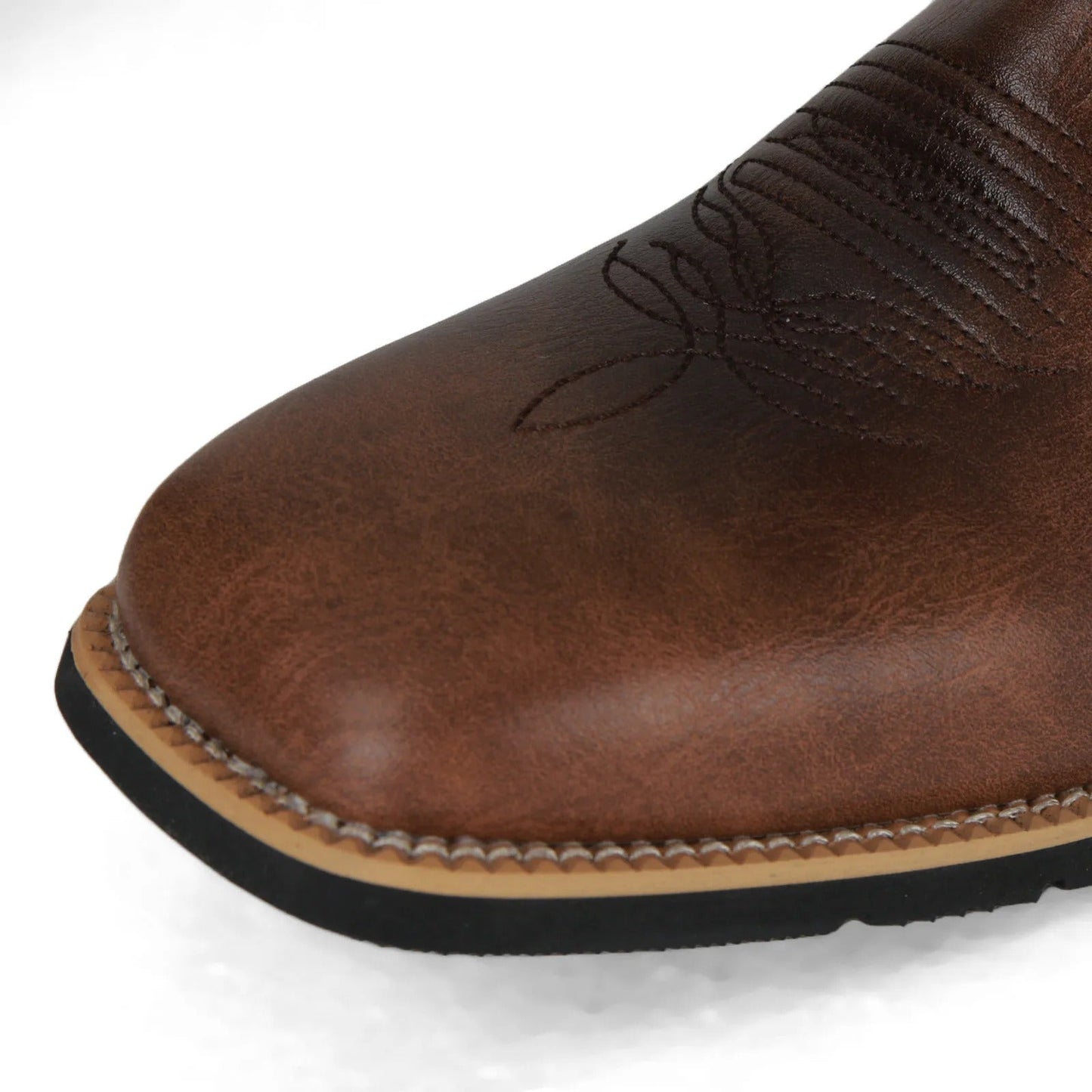 Men's Western Cowboy Boots – Classic Mid-Calf Slip-On for Ranch and Everyday Wear