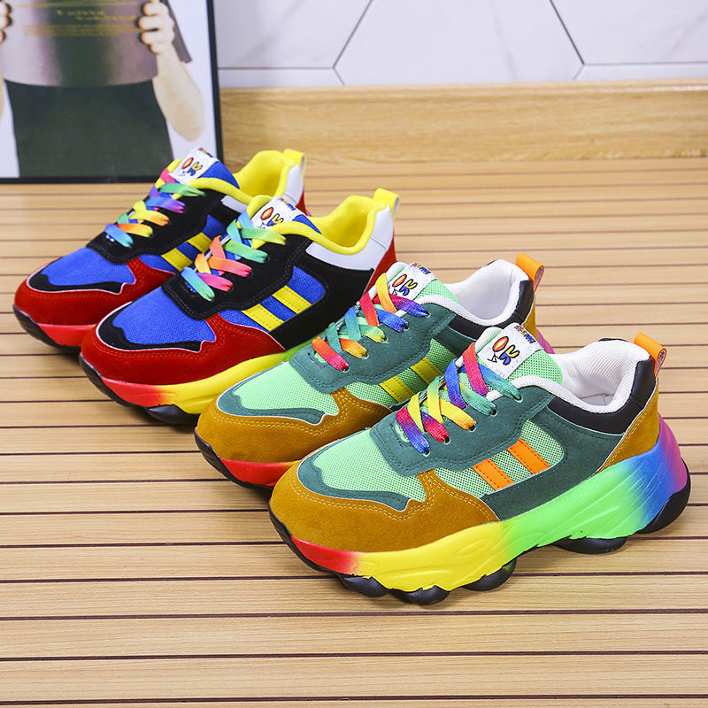 Tracy – Women's Thick Bottom Lace-Up Sports Pumps