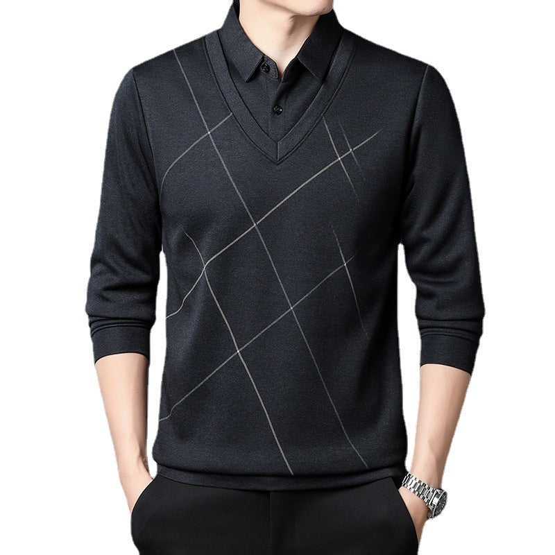 Donald – Men's Long Sleeve Plaid T-shirt