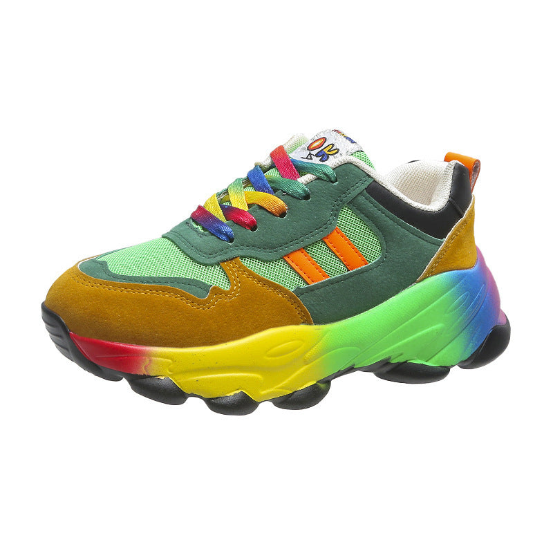 Tracy – Women's Thick Bottom Lace-Up Sports Pumps