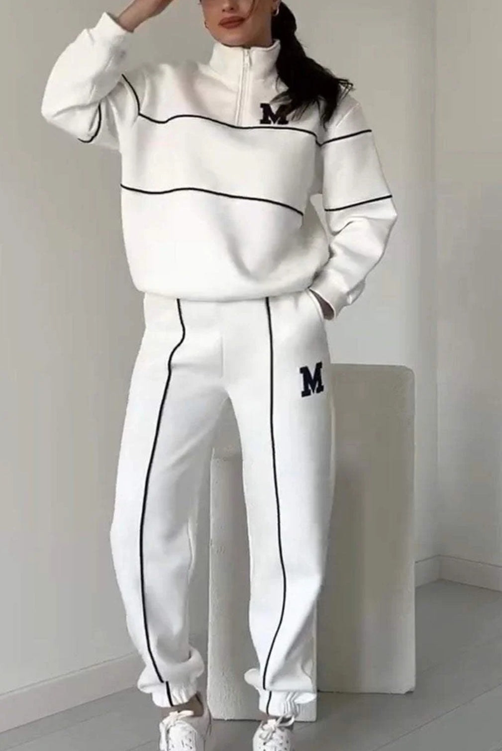 Sophia – Women's 2 Piece Lounge Hoodie Pullover Sweatsuit Set