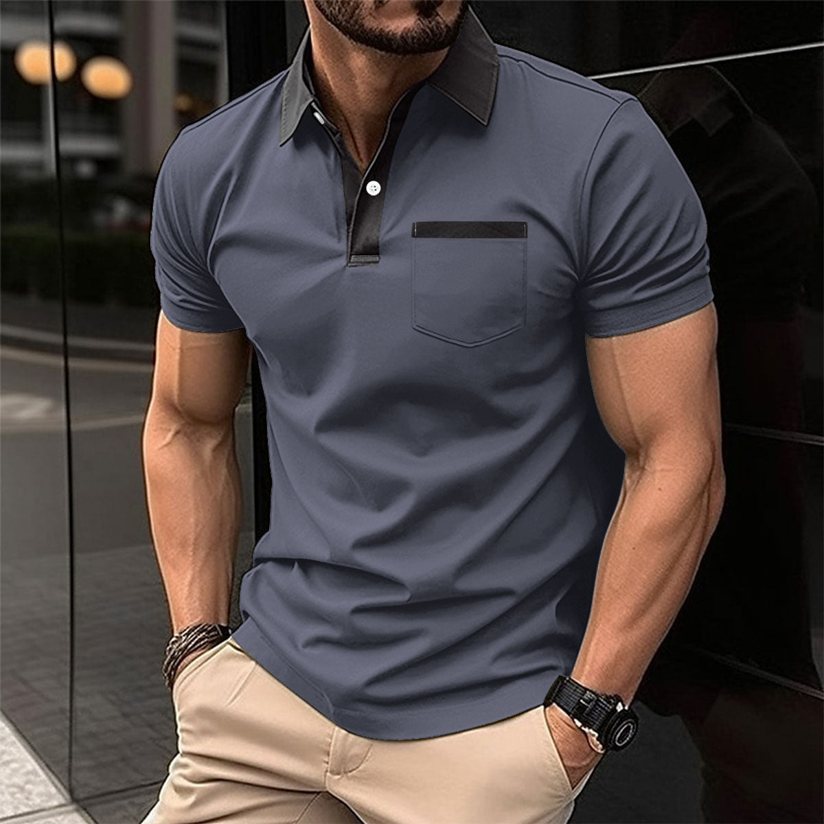 Eddie – Slim Fit Short Sleeve Polo Shirt
