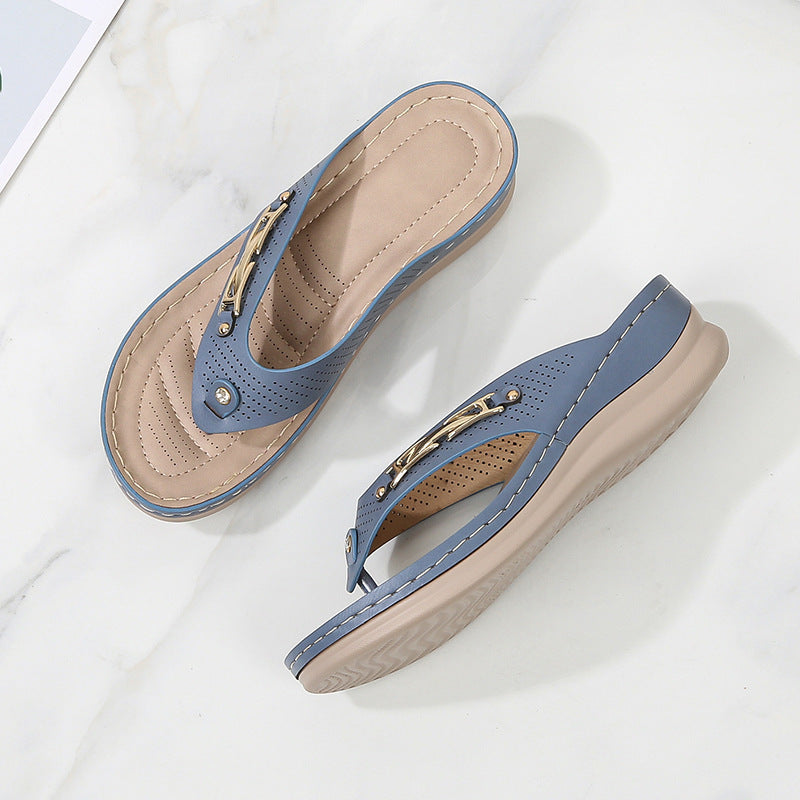 Lucy – Bohemian Sponge Cake Beach Slippers