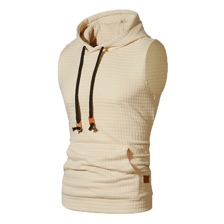 Jeffrey – Men's Sleeveless Knitted Hoodie