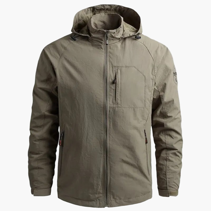 Men's Lightweight Cargo Outdoor Jacket – Casual Waterproof Style for All-Season Versatility