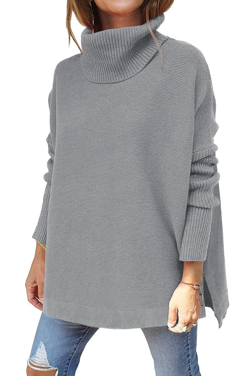 Karen – Hem Tunic Pullover Sweater Knit Top