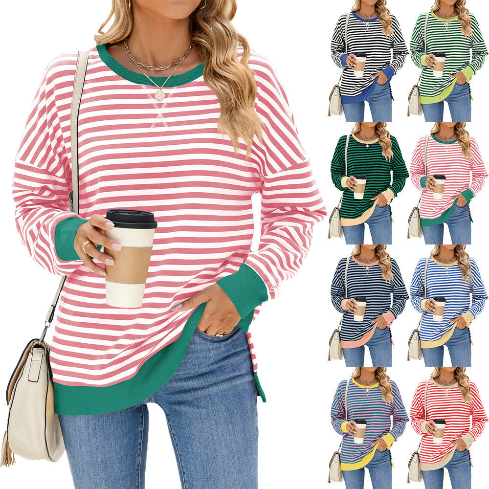 Emma – Striped Casual Pullover Top