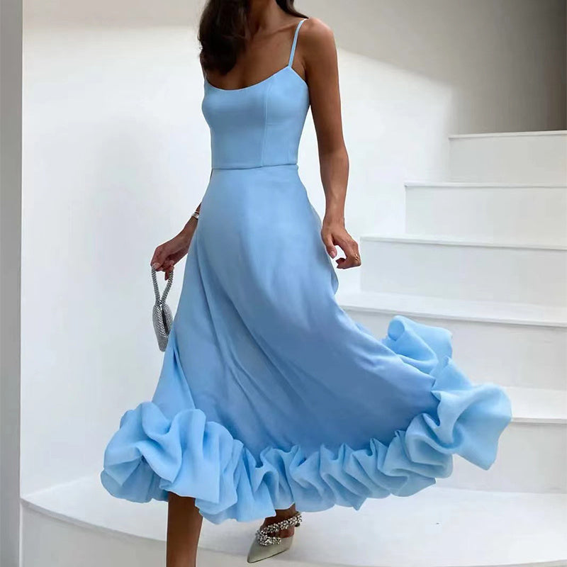 Sharon – Three-Dimensional Flower A-Line Skirt