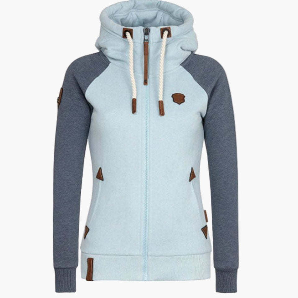 Women's Casual Slim Fit Zip-Up Hoodie – Everyday Cozy Style