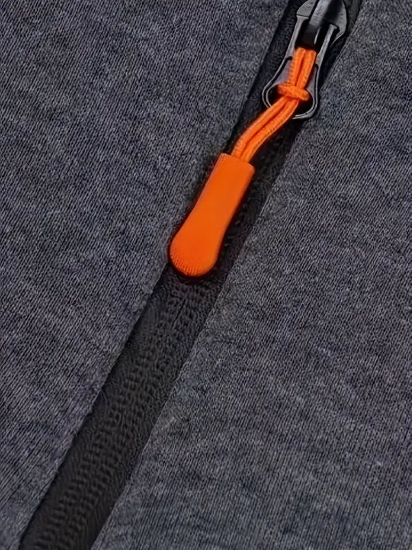 Men's Tactical Urban Zip-Up Hoodie with Utility Pockets