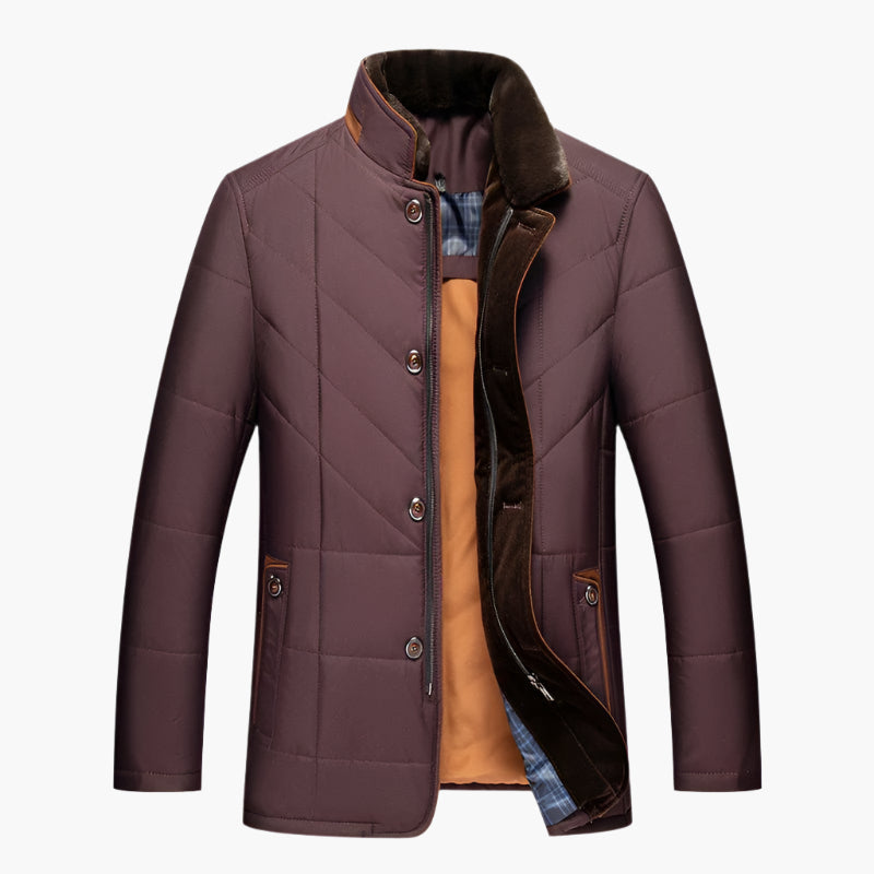Men's Tailored Liddesdale Quilted Jacket with Removable Faux Fur Collar - Fashionable Outdoor Essential