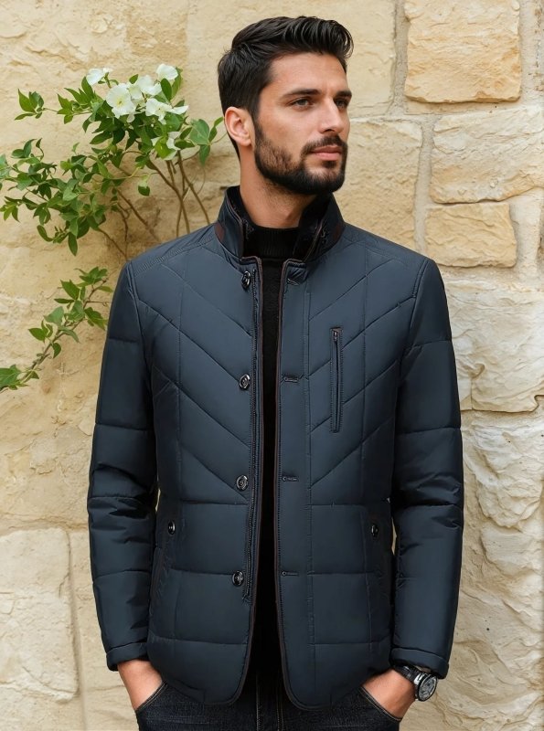 Men's Tailored Liddesdale Quilted Jacket with Removable Faux Fur Collar - Fashionable Outdoor Essential