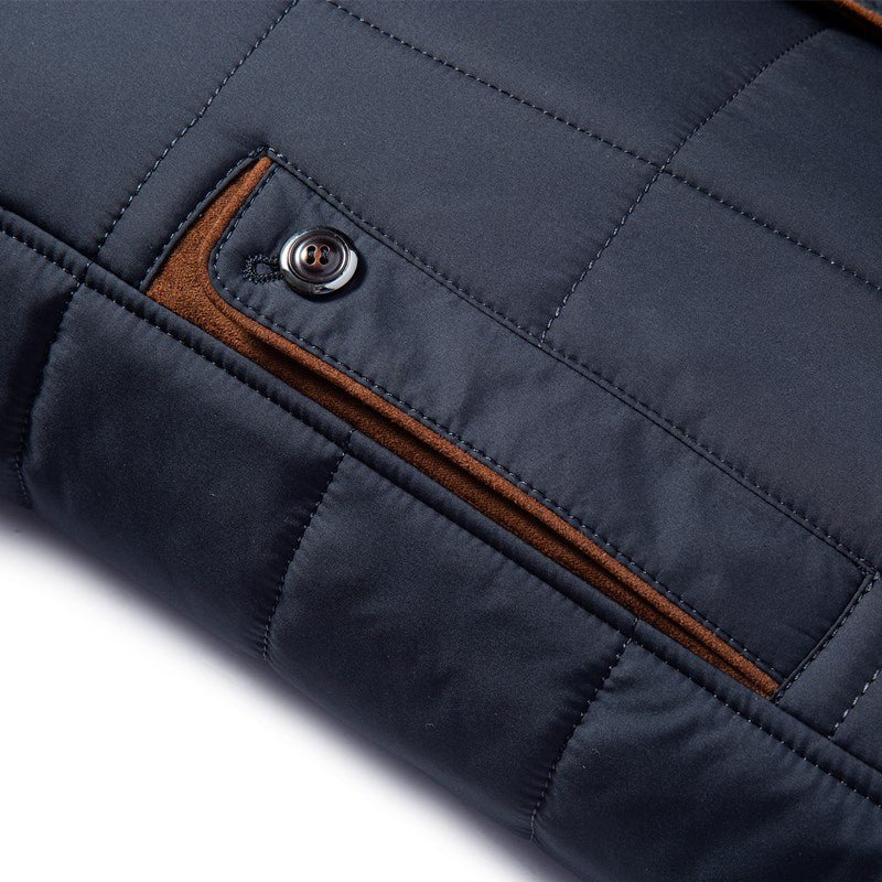 Men's Tailored Liddesdale Quilted Jacket with Removable Faux Fur Collar - Fashionable Outdoor Essential