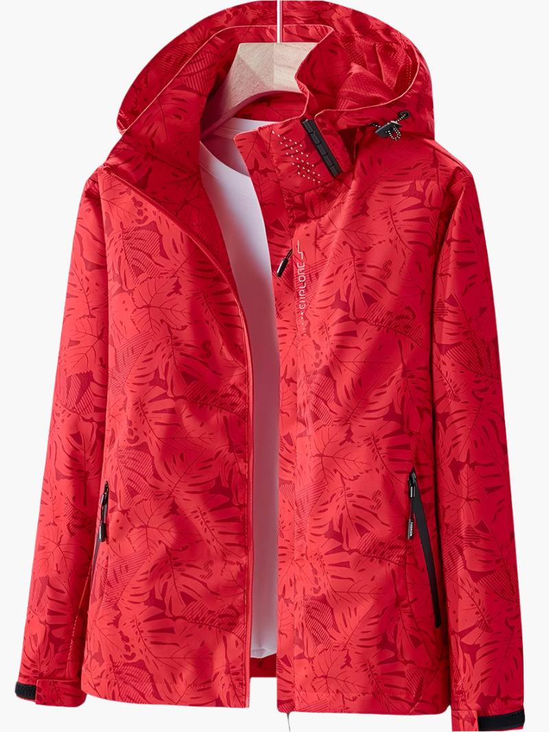 Women's Outdoor Waterproof Windbreaker Jacket – Lightweight Hooded Rain & Wind Protection