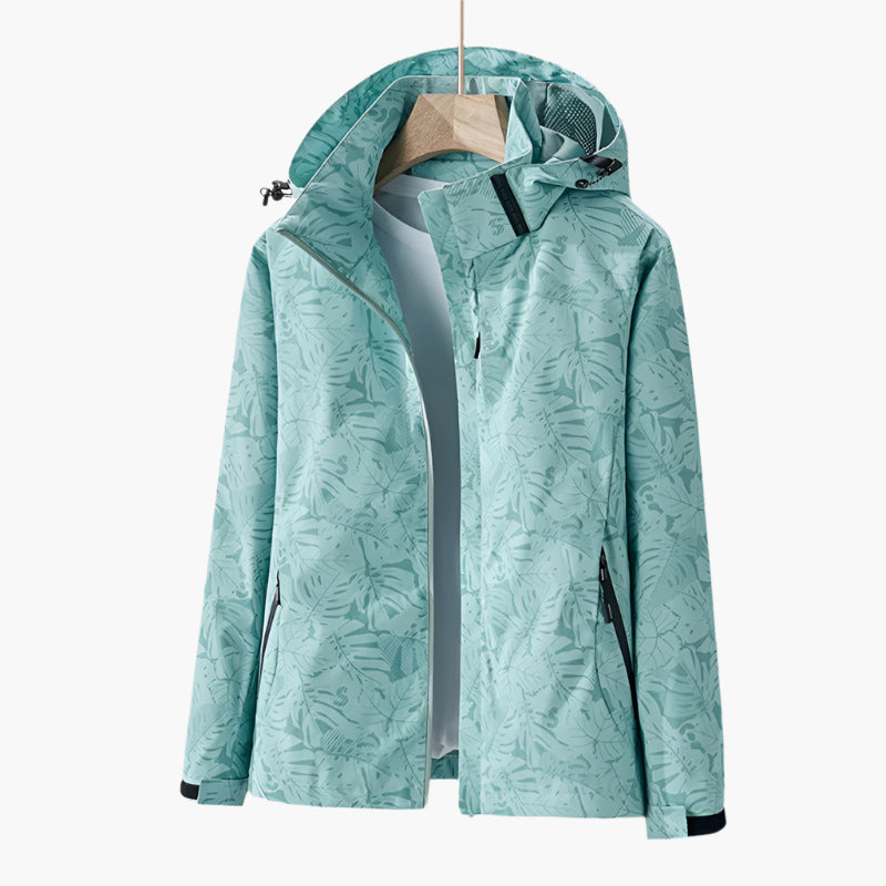 Women's Outdoor Waterproof Windbreaker Jacket – Lightweight Hooded Rain & Wind Protection