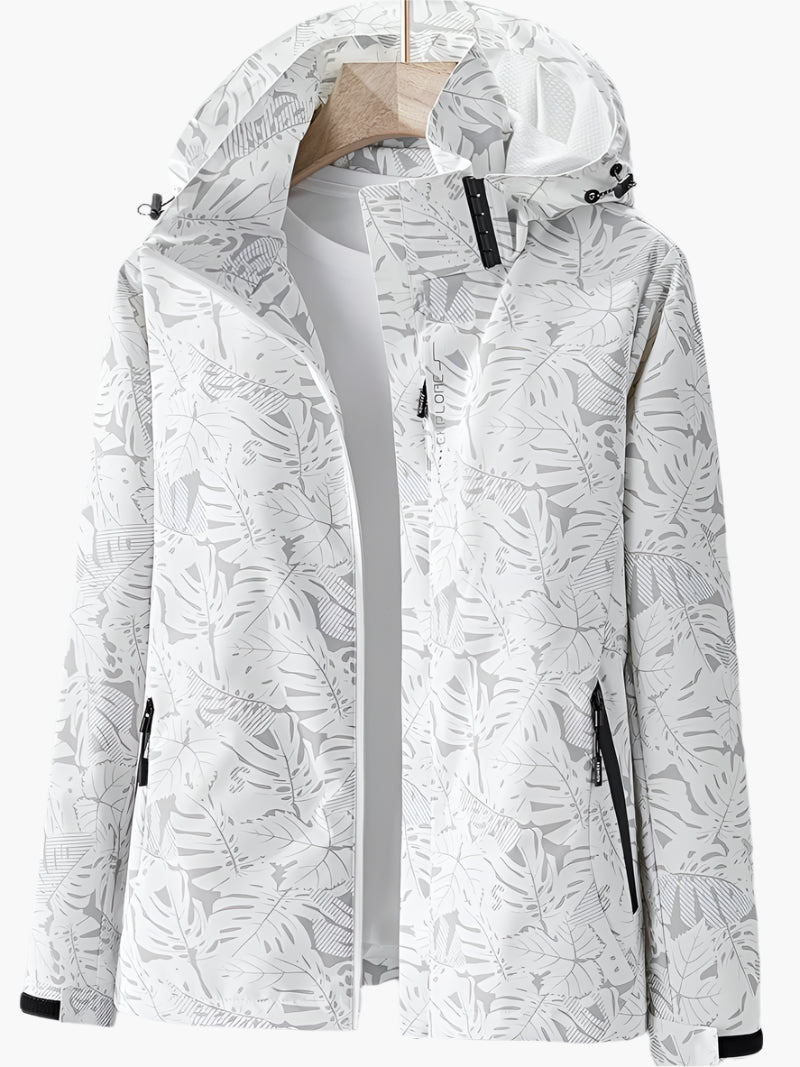 Women's Outdoor Waterproof Windbreaker Jacket – Lightweight Hooded Rain & Wind Protection