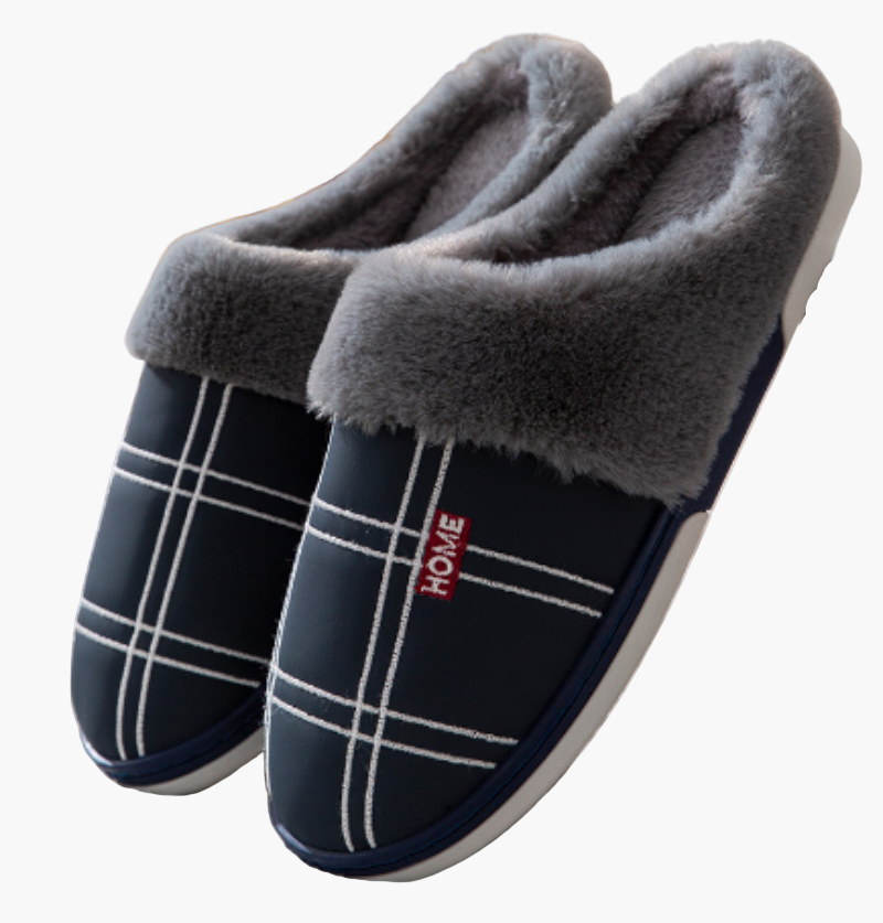 Men's Cozy Slip-On House Slippers with Anti-Slip Sole – Gentlemen's Feet Style