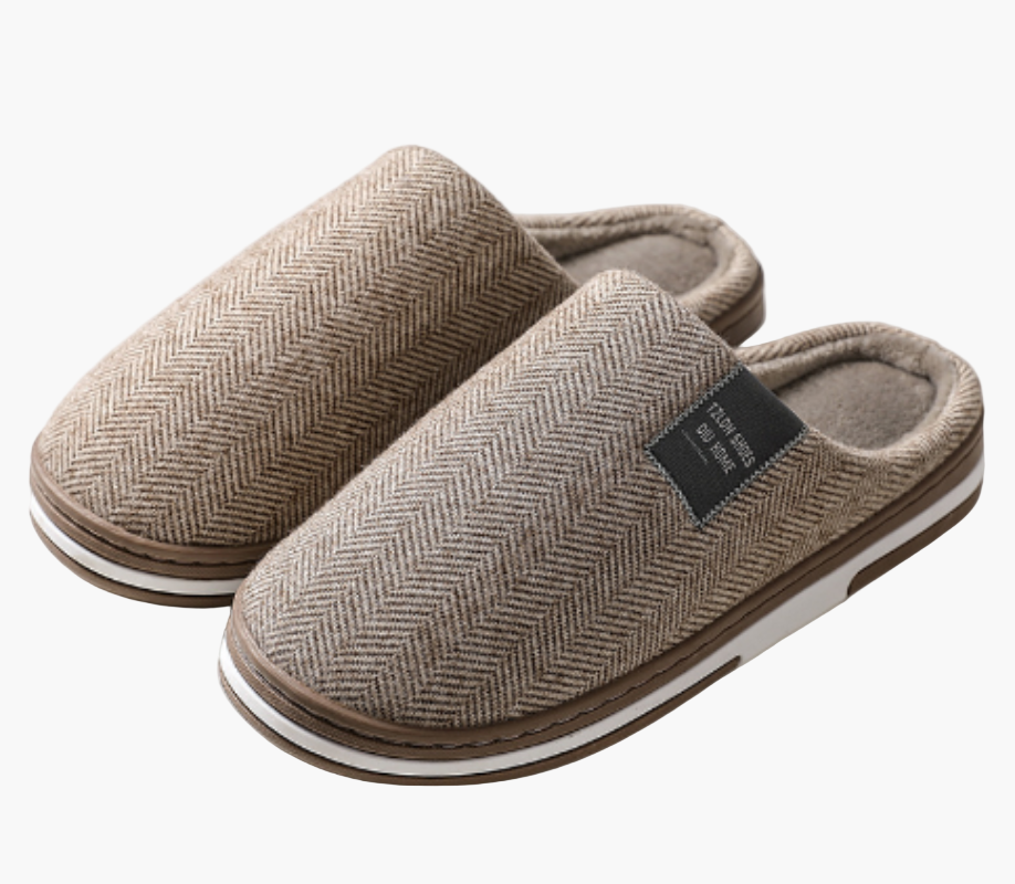 Men's Luxury Slip-On House Slippers with Anti-Slip Sole – Stylish Indoor Comfort