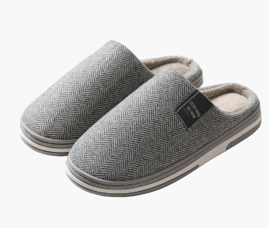 Men's Luxury Slip-On House Slippers with Anti-Slip Sole – Stylish Indoor Comfort