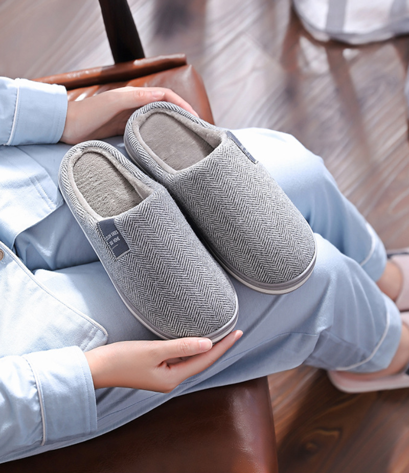 Men's Luxury Slip-On House Slippers with Anti-Slip Sole – Stylish Indoor Comfort