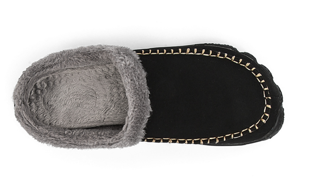 Men's Cozy Slip-On House Slippers with Anti-Slip Sole – Comfortable Luxury for Home Use