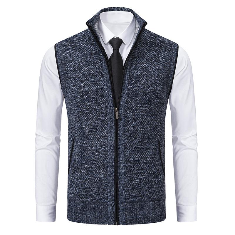 Men's Classic Business Casual Zipper Vest – Versatile Layer for Office and Everyday Style