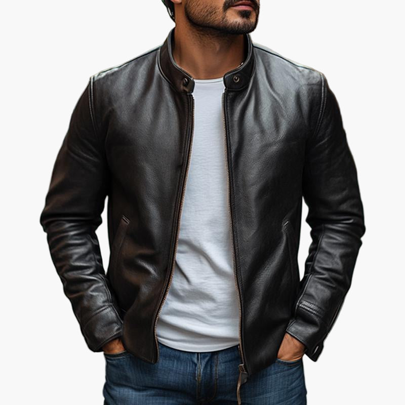 Men's Slim Fit Elegant Collar Jacket for Casual and Semi-Formal Style
