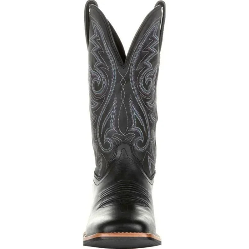 Men's Western Cowboy Boots – Classic Mid-Calf Slip-On for Ranch and Everyday Wear