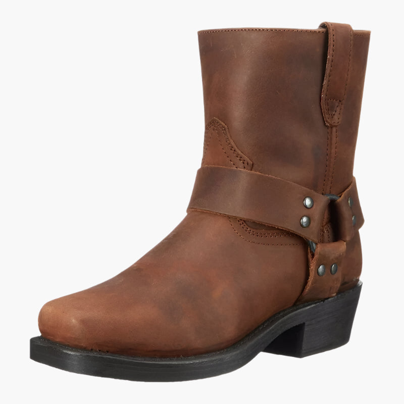 Men's Vintage Western Cowboy Boots - Lightweight Comfort Adventure Style