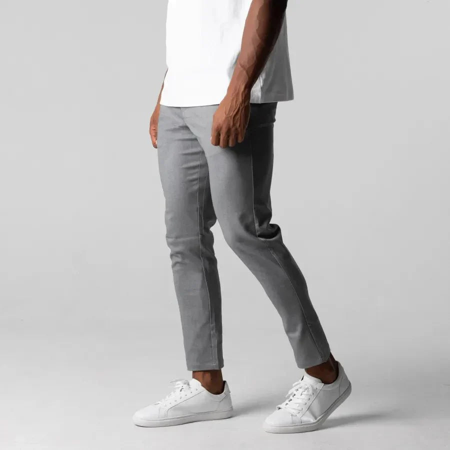 Men's Slim-Fit Chino Pants – Modern Stretch Style for Work or Casual
