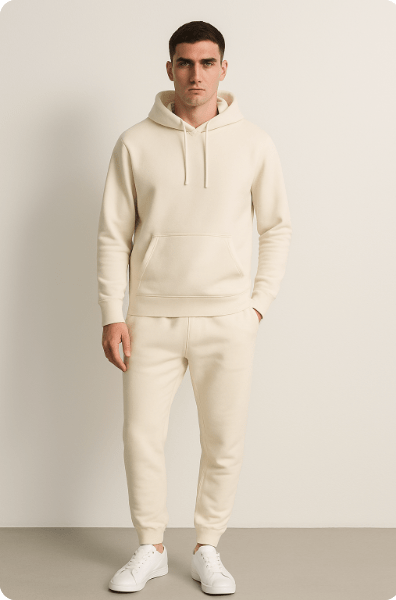 Men's Hoodie and Jogger Sweatpants Set, Casual Relaxed Fit, Everyday Comfort Loungewear