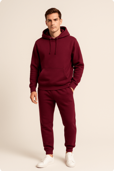 Men's Hoodie and Jogger Sweatpants Set, Casual Relaxed Fit, Everyday Comfort Loungewear