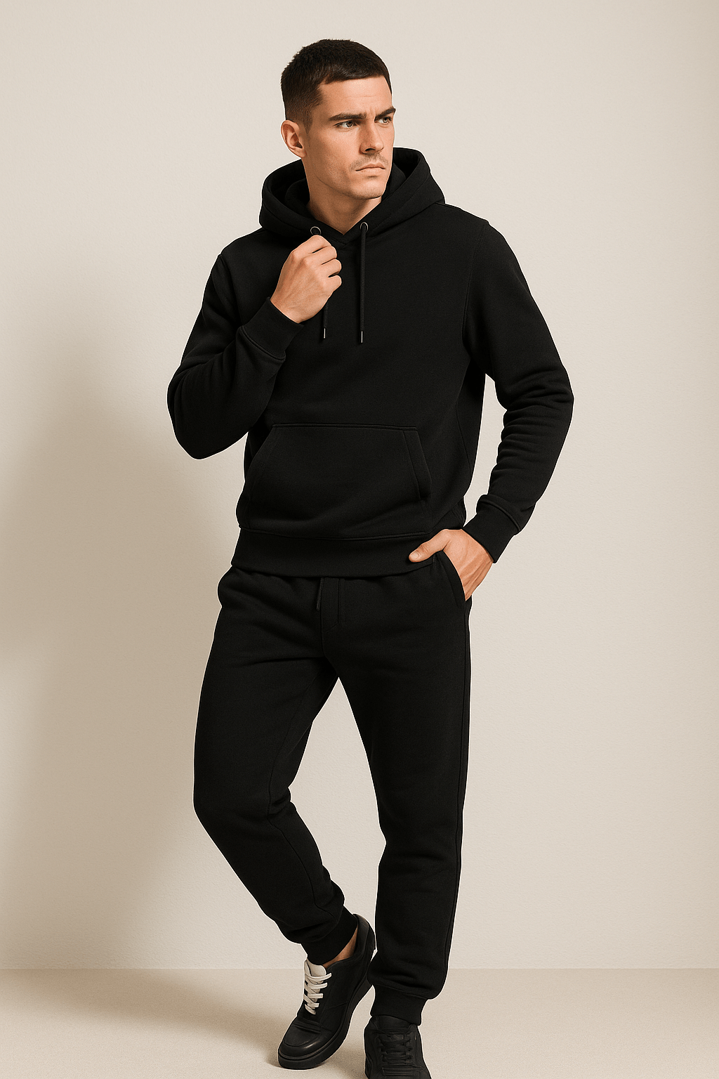 Men's Hoodie and Jogger Sweatpants Set, Casual Relaxed Fit, Everyday Comfort Loungewear