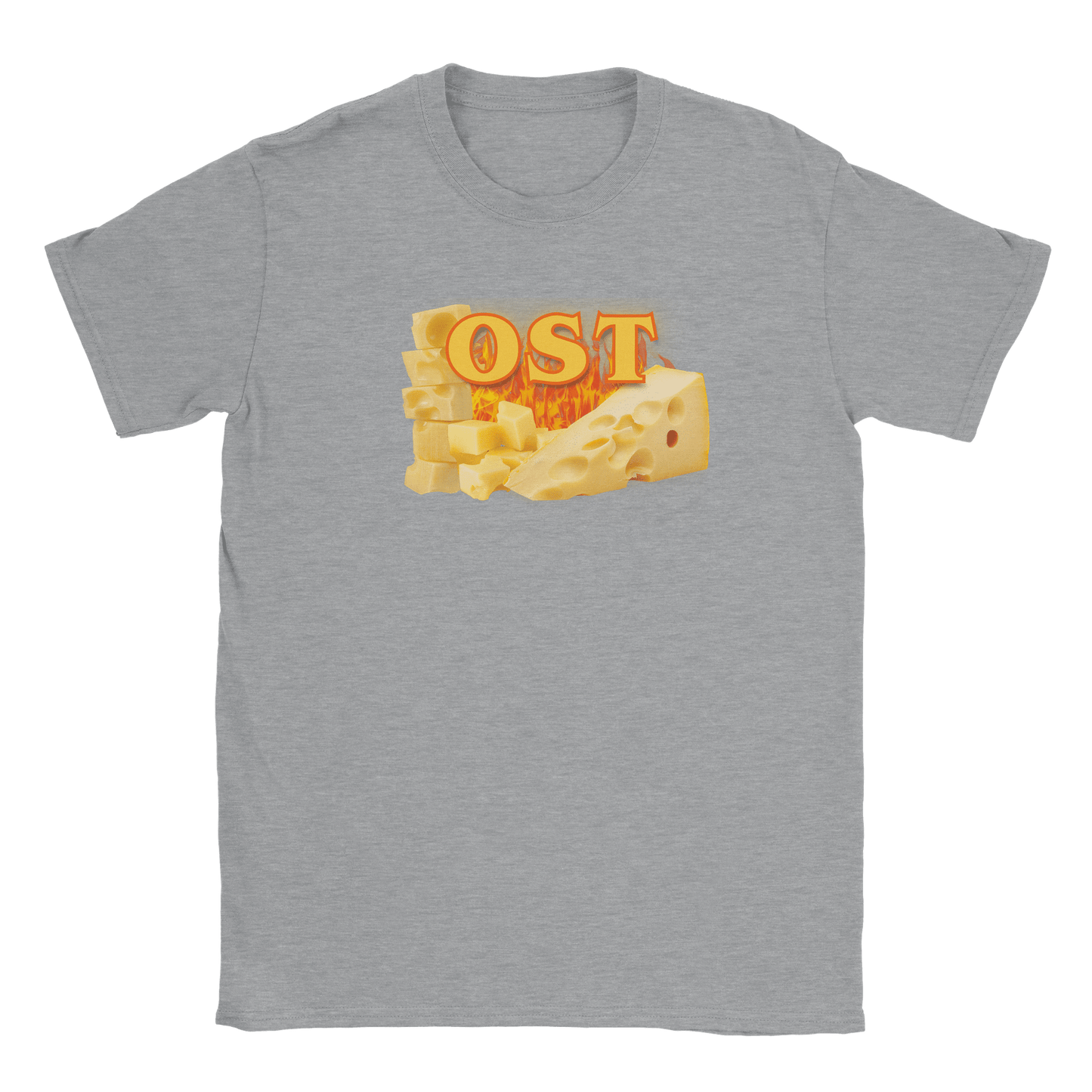 Rachael – Unisex Cheese Print T-Shirt