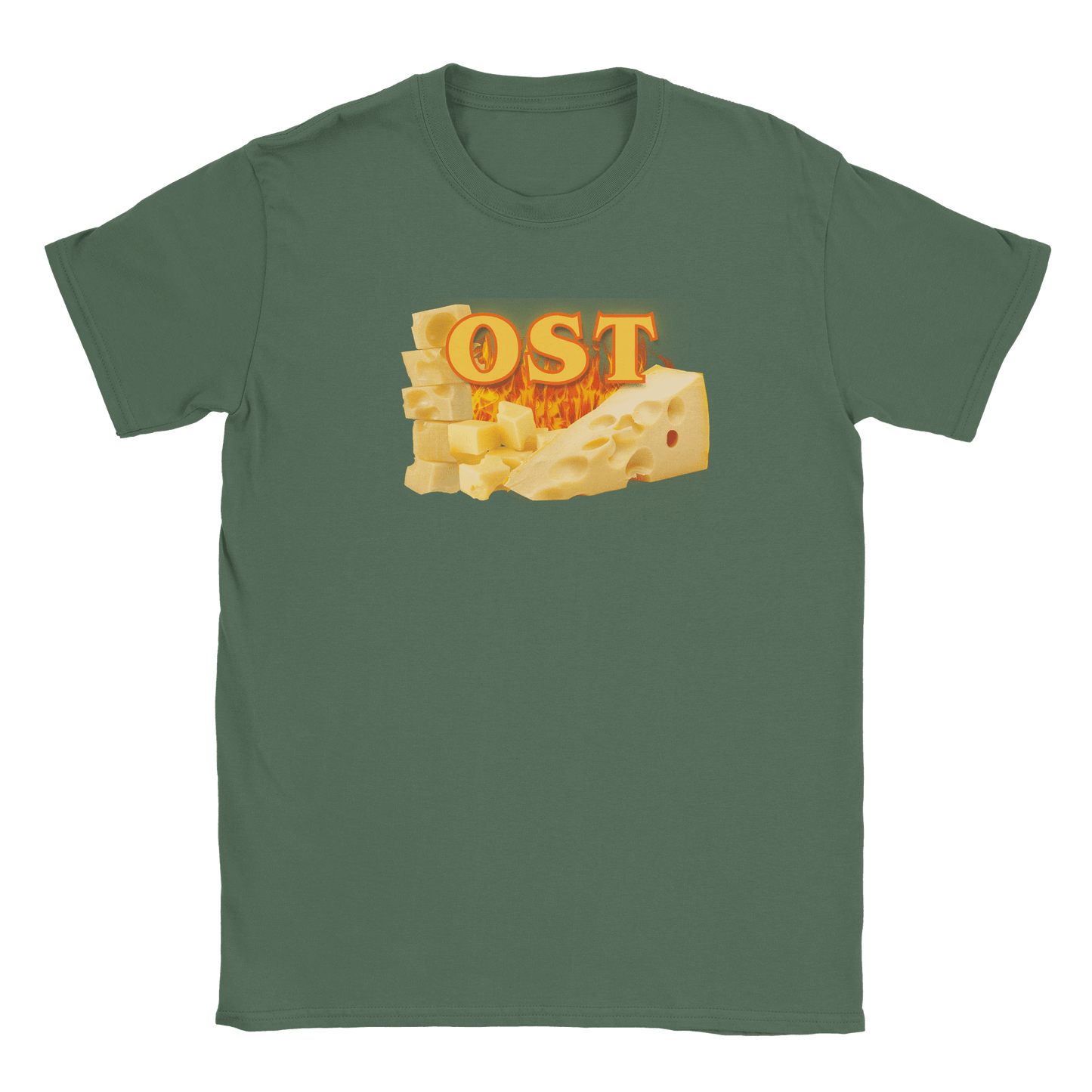 Rachael – Unisex Cheese Print T-Shirt