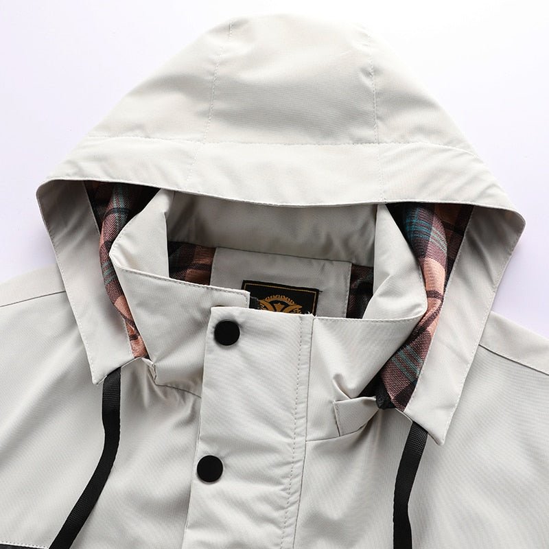 Men's Winter Outdoor Waterproof Parka Jacket with Removable Hood – All-Weather Adventure Style