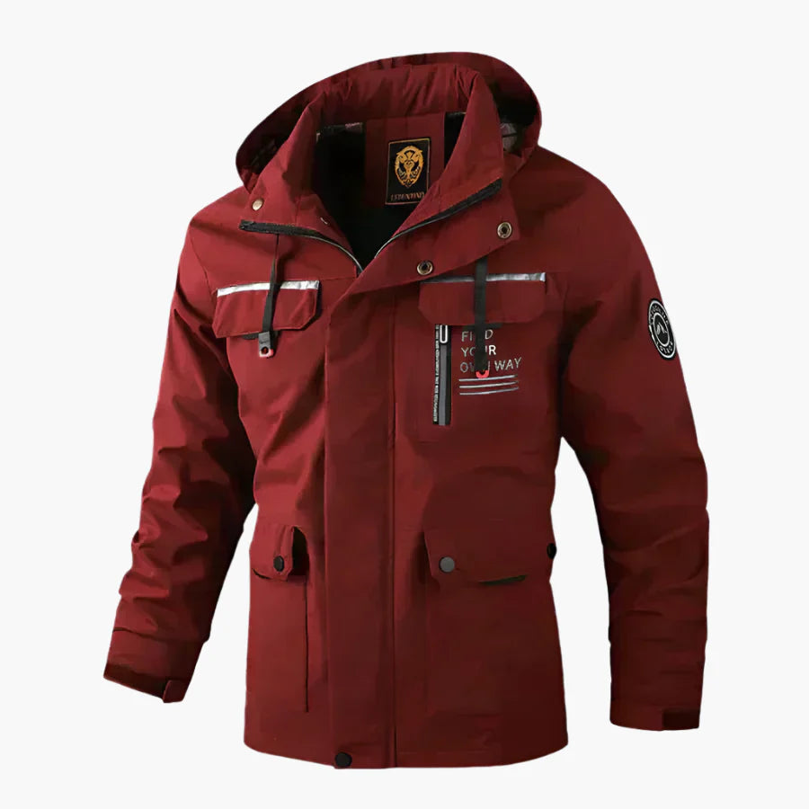 Men's Winter Outdoor Waterproof Parka Jacket with Removable Hood – All-Weather Adventure Style