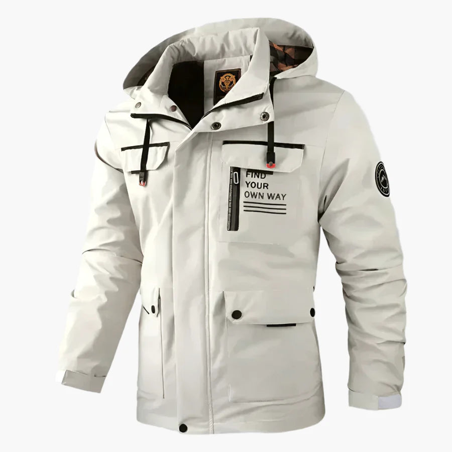 Men's Winter Outdoor Waterproof Parka Jacket with Removable Hood – All-Weather Adventure Style
