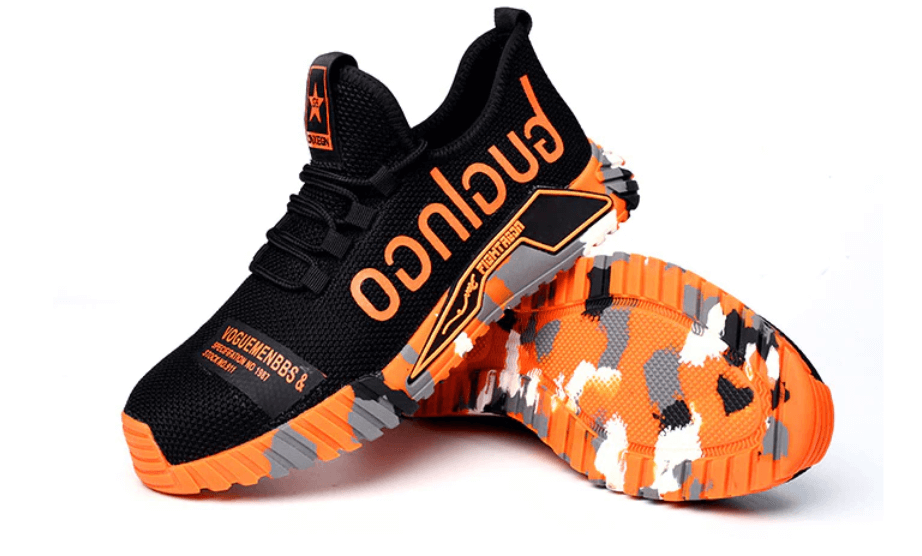 Men's Lightweight Safety Work Sneakers with Steel Toe – Athletic Comfort & Slip-Resistant Protection