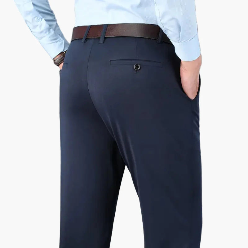 Men's Slim Fit Stretch Business Casual Trousers
