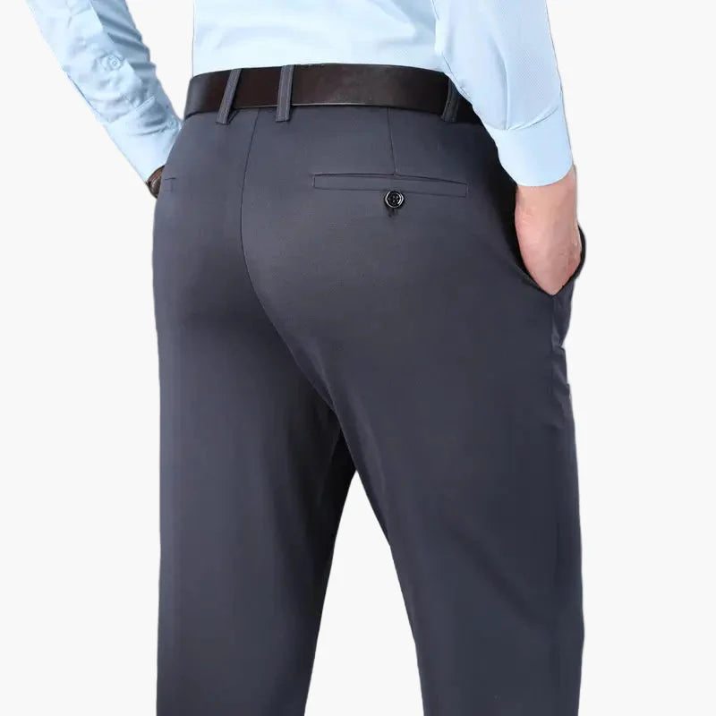Men's Slim Fit Stretch Business Casual Trousers
