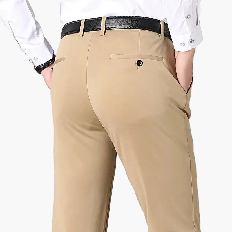 Men's Slim Fit Stretch Business Casual Trousers
