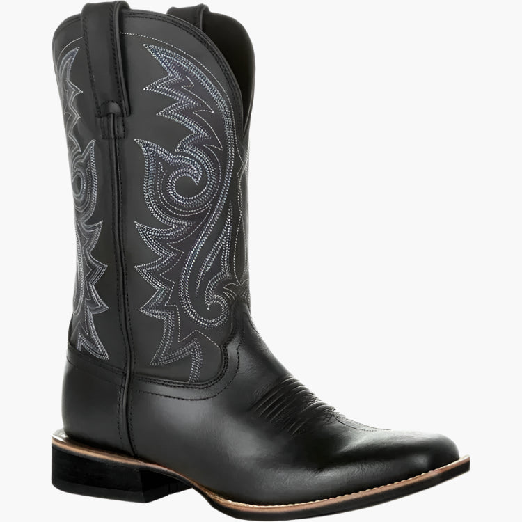 Men's Western Cowboy Boots – Classic Mid-Calf Slip-On for Ranch and Everyday Wear