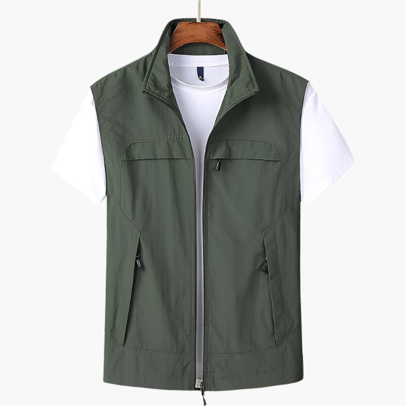 Men's Modern Outdoor Utility Vest – Versatile All-Season Layer