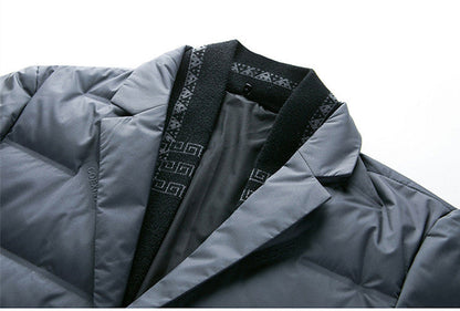 Glenn – Casual Down Jacket with Detachable Scarf Collar