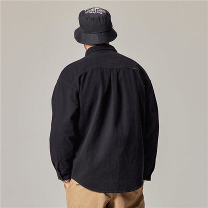 Albert – Retro Cotton Cardigan Shirt