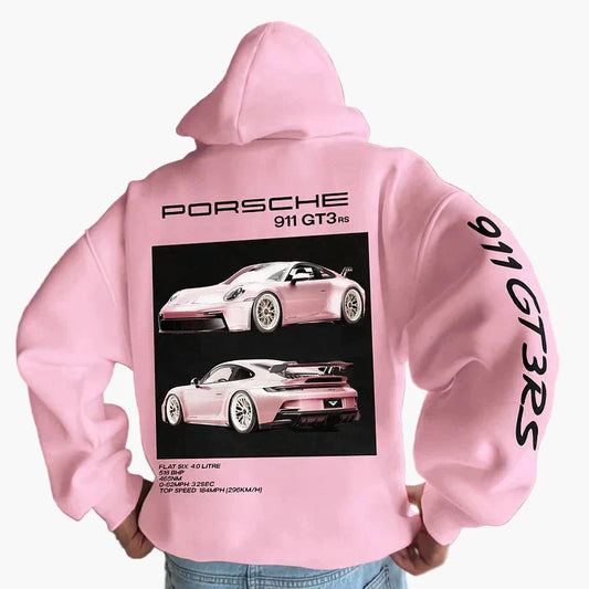 Men's Porsche 911 GT3 RS Graphic Racing Hoodie – Unisex Sportswear Pullover