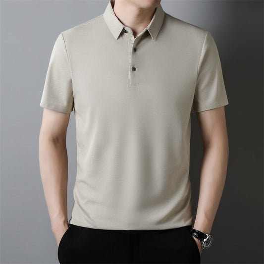 Jonathan – Summer Solid Color Waffle Short-sleeved T-shirt