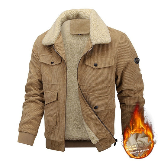 Jonathan – Winter Lapel Fleece Jacket with Pockets